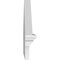 Ekena Millwork Peaked Cap 3 Spoke Architectural PVC Combination Pediment, 34"W x 15-3/8"H x 2-3/4"P (Pitch 6/12) PEDPC034X155PKC03 - alternate 5